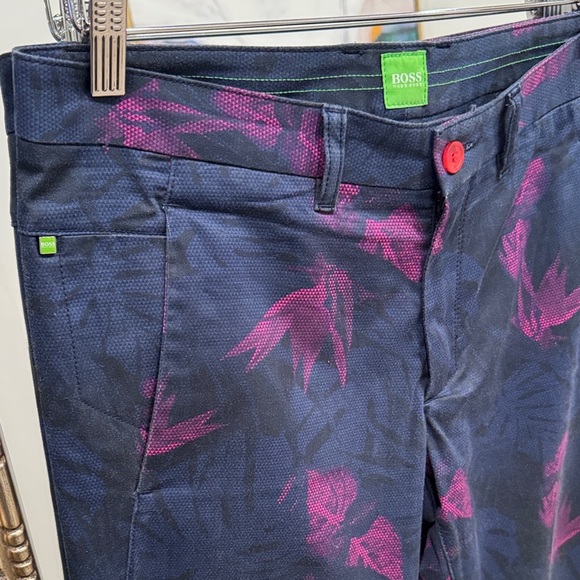 Boss Men's Chinos in Dark Blue with Red Accents - Picture 2 of 5